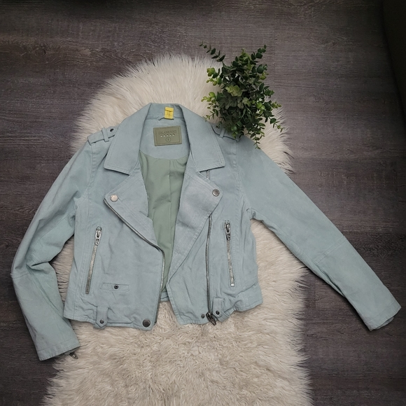 BLANKNYC Morning After Suede Moto Jacket Size Small - Picture 3 of 12
